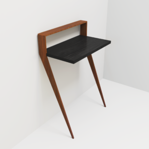 Wall-Mounted Wooden Desk