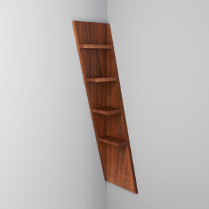 Modern Slanted Corner Wall Shelf